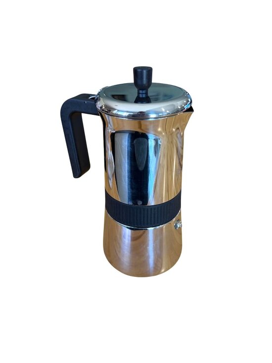 Brim Other - Brim 6 Cup Moka Coffee Maker Stainless Steel Stovetop Flip Top Lid